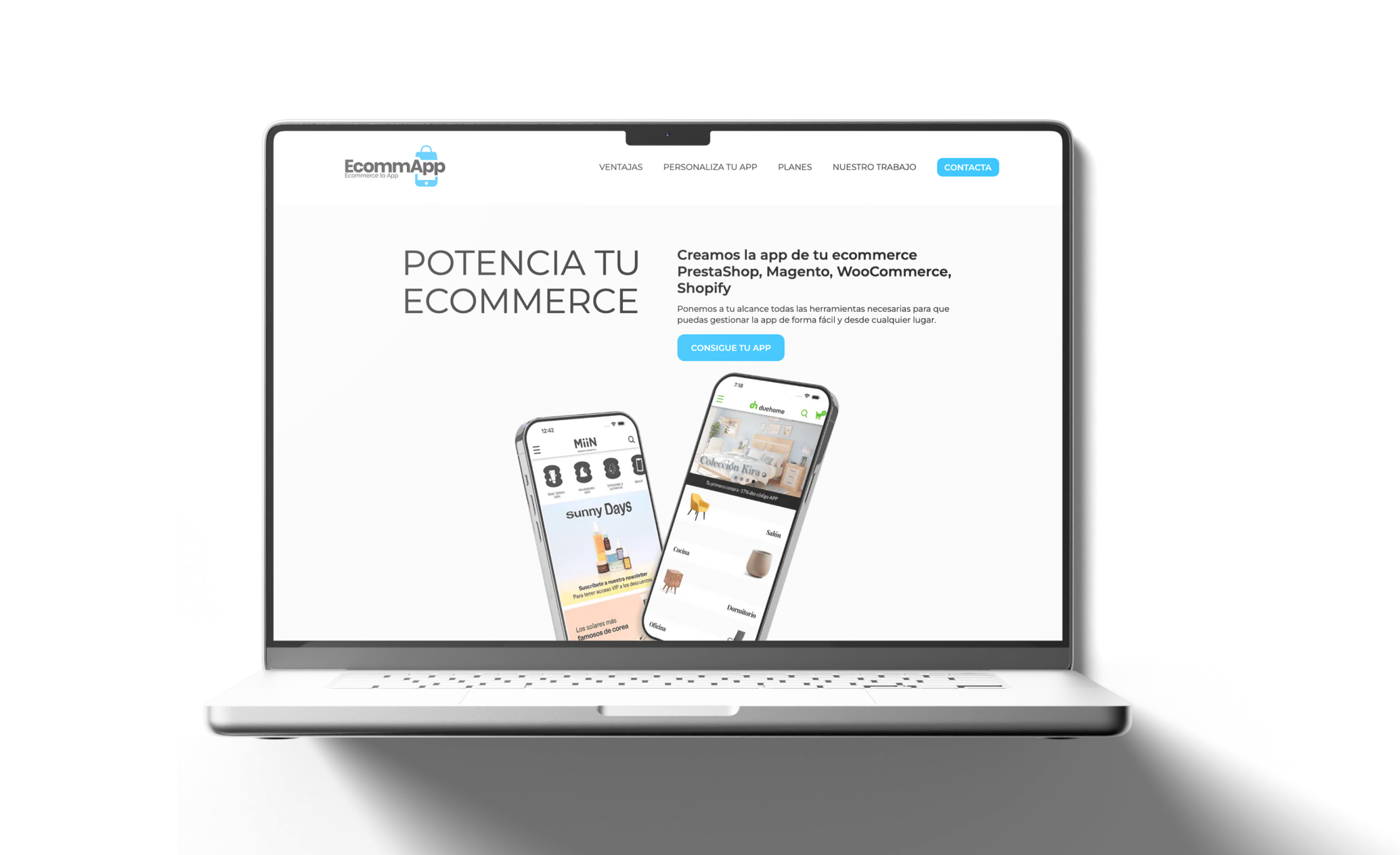 EcommApp: la herramienta que transforma tu tienda online en una app